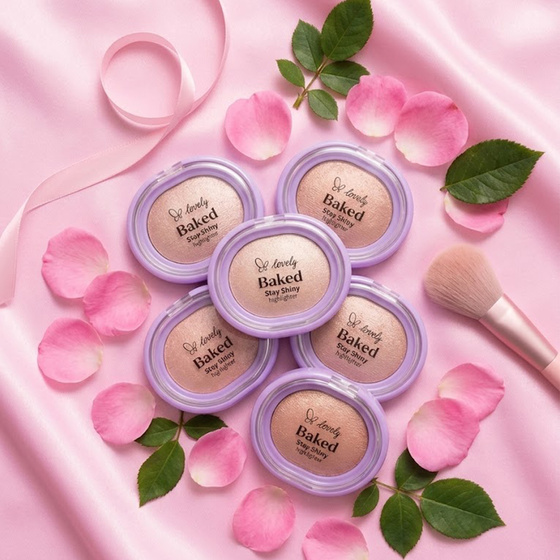 Lovely Baked Stay Shiny – gebackener Highlighter für das Gesicht, 2,4 g