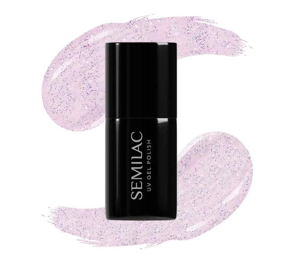 Kliknij na zdjęcie, aby je powiększyć SEMILAC EXTEND 5 IN 1 BASIS LACK TOP 806 GLITTER DELICATE PINK 7 ML