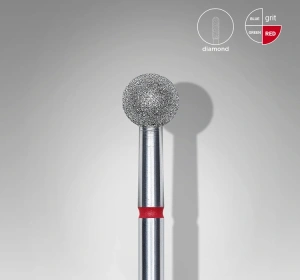 Staleks Pro Expert Diamantfräser Kugel Rot FA01R050