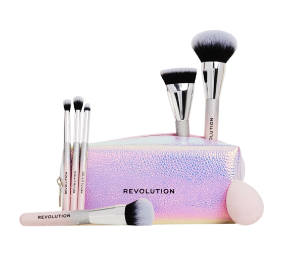 Kliknij na zdjęcie, aby je powiększyć Makeup Revolution Glam Up Brush Schwamm + Make-up-Set