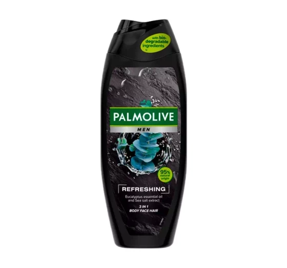 PALMOLIVE MEN REFRESHING 3IN1 DUSCHGEL FÜR KÖRPER GESICHT UND HAARE 500ML