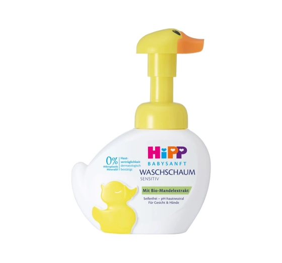 Kliknij na zdjęcie, aby je powiększyć HiPP Babysanft Sensitive Waschschaum für Hände und Gesicht 250 ml