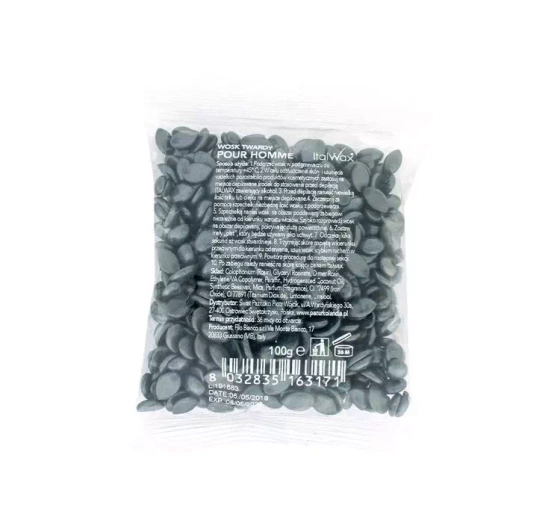 Kliknij na zdjęcie, aby je powiększyć ITALWAX HOT FILM WAX ENTHAARUNGSWACHS GRANULAT POUR HOMME 100G