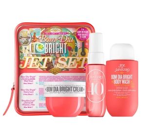 Sol de Janeiro Bom Dia Bright Jet Set Duschgel 90ml + Körpercreme 50ml + Spray 30ml