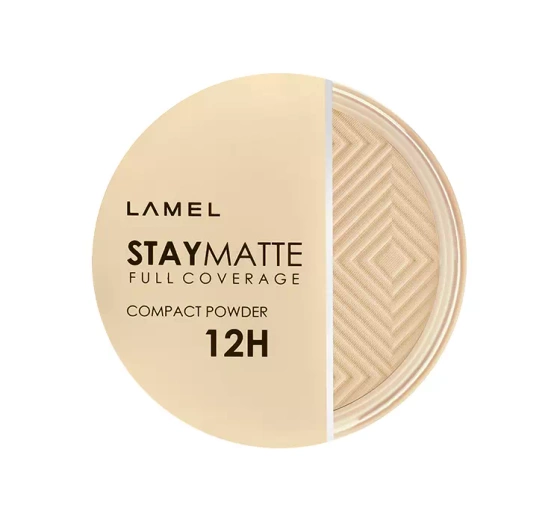 LAMEL STAY MATTE COMPACT POWDER DECKENDES GEPRESSTES PUDER 401 PORCELAIN 12G
