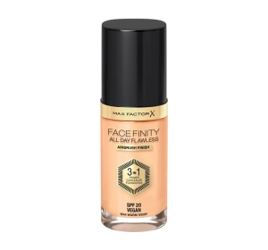 MAX FACTOR FACEFINITY ALL DAY FLAWLESS 3IN1 VEGANE GRUNDIERUNG W44 WARM IVORY 30ML