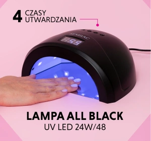 Semilac All Black! UV LED Lampe 24/48W