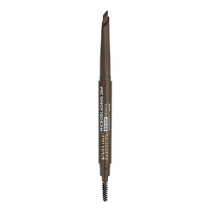 Eveline Cosmetics Microblading 2-in-1-Augenbrauenstift, wasserfester Augenbrauenstift 01 Taupe