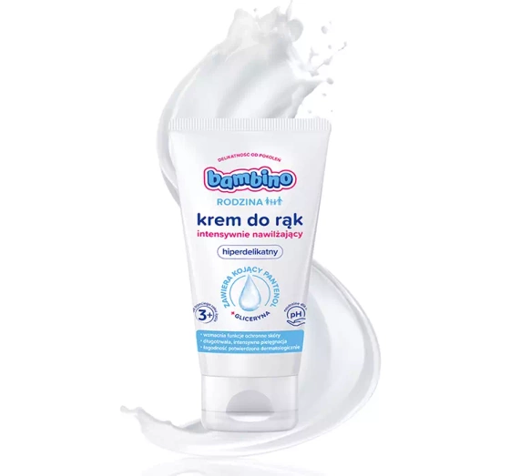 Kliknij na zdjęcie, aby je powiększyć BAMBINO FAMILIE INTENSIV FEUCHTIGKEITSSPENDENDE HANDCREME 75ML