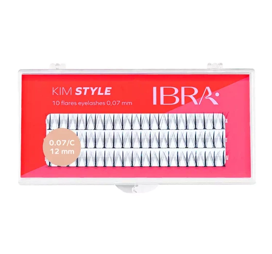 IBRA KIM STYLE KÜNSTLICHE WIMPERBÜNDEL SCHWARZ 12MM