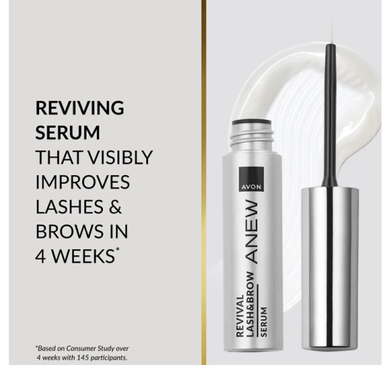 Kliknij na zdjęcie, aby je powiększyć Avon Anew Revival Lash & Brow Serum für Wimpern und Augenbrauen 3 ml