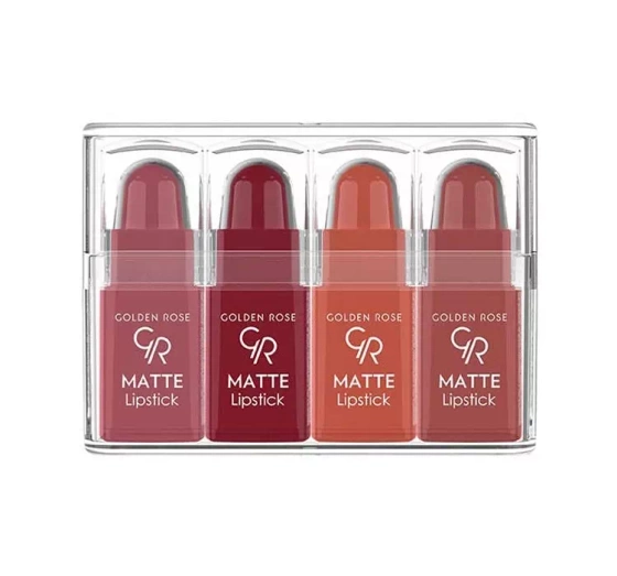 GOLDEN ROSE 4 MATTE MINI-LIPPENSTIFTE NUDE LOOK MIX 03 4G