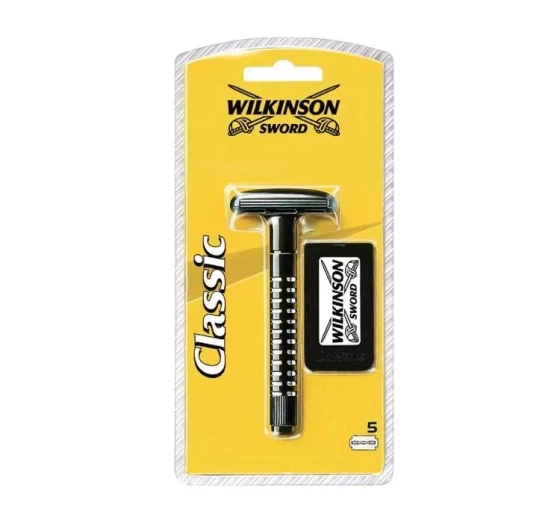 Kliknij na zdjęcie, aby je powiększyć WILKINSON SWORD CLASSIC RASIER FÜR MÄNNER + 5 RASIERKLINGEN