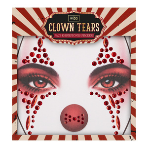 Wibo Clown Tears Set selbstklebender Make-up-Sticker mit Strasssteinen