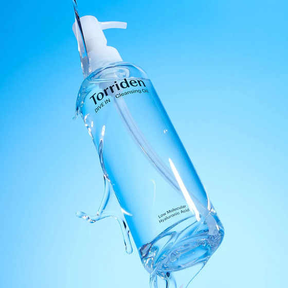Torriden Dive In Cleansing Oil – Make-up-Entferner und Gesichtsreinigungsöl mit niedermolekularer Hyaluronsäure, 200 ml