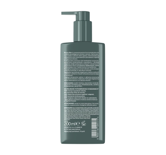 Biovax Men Anti-hair Loss Volume Boost 2in1 Shampoo 200 ml