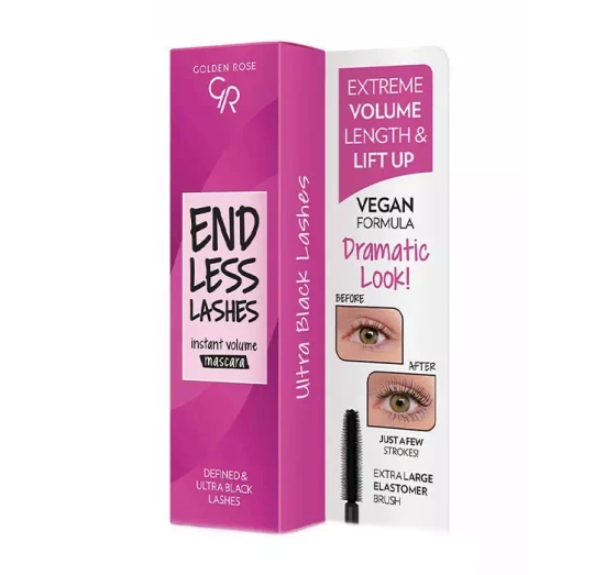 GOLDEN ROSE ENDLESS LASHES INSTANT VOLUME MASCARA 13ML