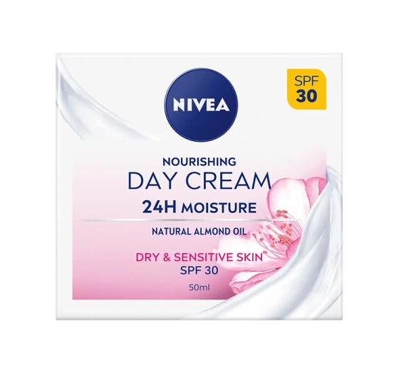 NIVEA 24h Feuchtigkeit Nährende Tagescreme SPF30 50ml