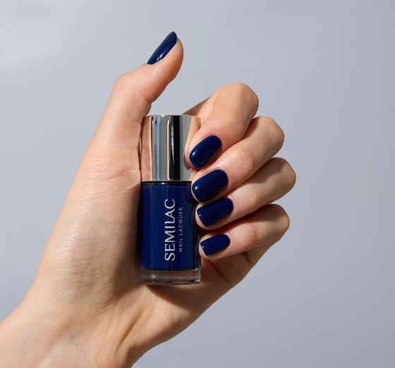 Semilac Nail Lacquer Klassischer Nagellack 113 Blue Ink 9 ml 