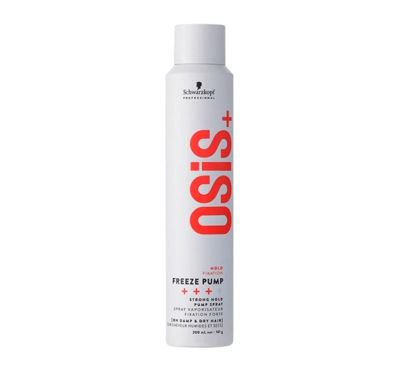 Kliknij na zdjęcie, aby je powiększyć SCHWARZKOPF OSIS+ FREEZE PUMP HAARSPRAY STARKER HALT 200ML