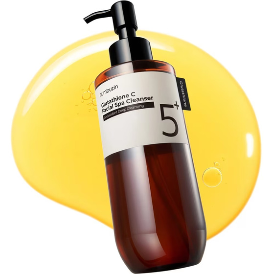 Numbuzin No. 5+ Glutathione C Facial Spa Cleanser – reinigendes Make-up-Entferner-Öl mit Vitamin C, 200 ml