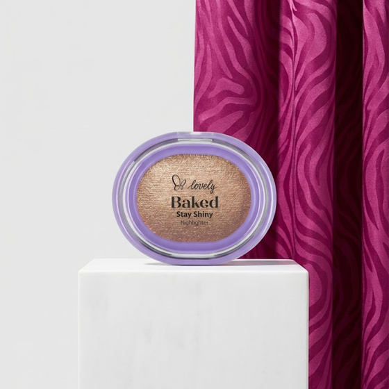 Lovely Baked Stay Shiny – gebackener Highlighter für das Gesicht, 3–4 g