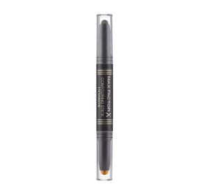 MAX FACTOR CONTOURING STICK EYESHADOW BRONZE MOON & FOREST GREEN