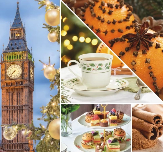 Kliknij na zdjęcie, aby je powiększyć Yankee Candle Duftwachs für Kamin London Christmas Tea 22g