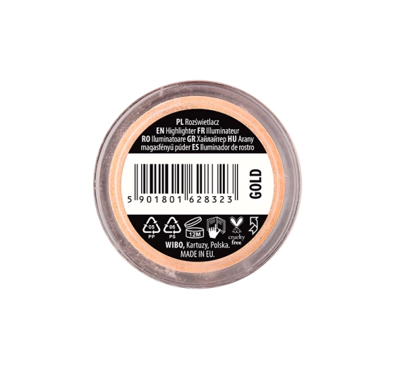 Kliknij na zdjęcie, aby je powiększyć WIBO SELFIE LOOSE SHIMMER HIGHLIGHTER GOLD