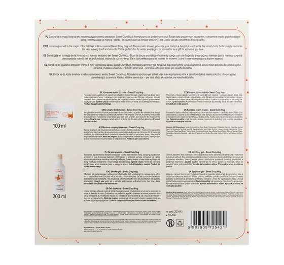 Kliknij na zdjęcie, aby je powiększyć Nacomi Glow Gift Sweet Cozy Hug Geschenkset für Frauen Körperbutter Sweet Cozy Hug 100 ml + Duschgel Sweet Cozy Hug 300 ml