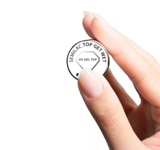 Kliknij na zdjęcie, aby je powiększyć Semilac Top Get Wet Top für UV-Hybridlacke 7 ml