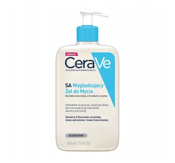 CERAVE SA GLÄTTUNGSGEL ZUM WASCHEN FÜR RAUE UND TROCKENE HAUT 473ML