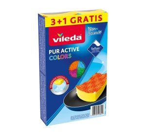 Vileda Pur Active Colors Spülschwämme 4 Stück