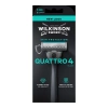 Wilkinson Sword Quattro 4 Rasierer für Männer, Griff + 1 Klingenkopf