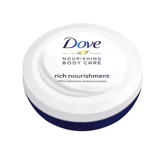 Kliknij na zdjęcie, aby je powiększyć DOVE NOURISHING BODY CARE INTENSIV FEUCHTIGKEITSSPENDENDE KÖRPERCREME 150 ML