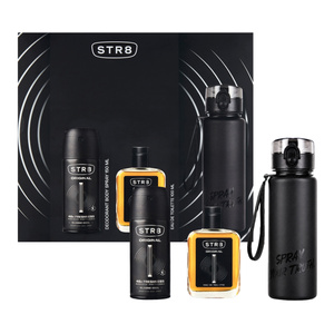 STR8 Original Eau de Toilette Spray 100 ml + Deodorant-Spray 150 ml + Trinkflasche 500 ml