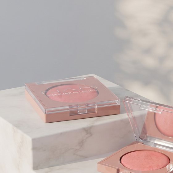 Kliknij na zdjęcie, aby je powiększyć NAM Shimmer Blusher – strahlendes Rouge 03 Pink Sunset 4 g