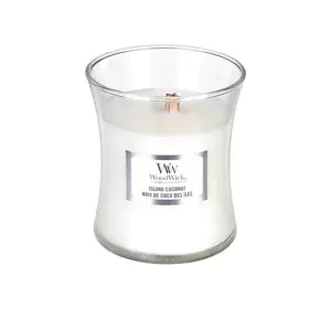WOODWICK SMALL JAR CANDLE DUFTKERZE ISLAND COCONUT 85G