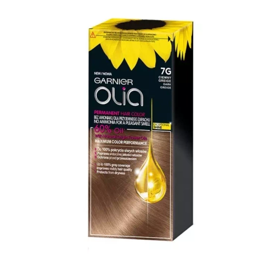GARNIER OLIA PERMANENTE HAARFARBE OHNE AMMONIAK 7G DUNKLE GREIGE