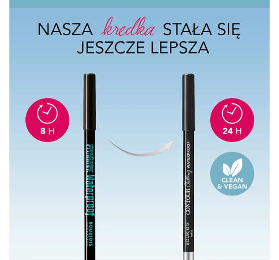 BOURJOIS CONTOUR CLUBBING WASSERFESTER KAJALSTIFT 55 ULTRA BLACK GLITTER 1,2G