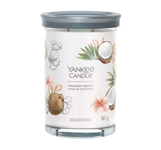 YANKEE CANDLE SIGNATURE DUFTKERZE TUMBLER COCONUT BEACH 567G