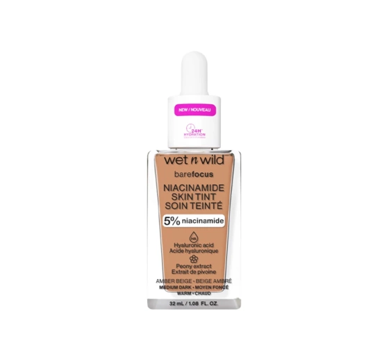 Wet n Wild Barefocus Leichte feuchtigkeitsspendende Foundation Amber Beige 32ml