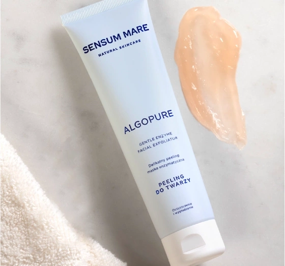 Kliknij na zdjęcie, aby je powiększyć SENSUM MARE ALGOPURE GENTLE ENZYME FACIAL EXFOLIATOR PEELING – MASKE 100ML