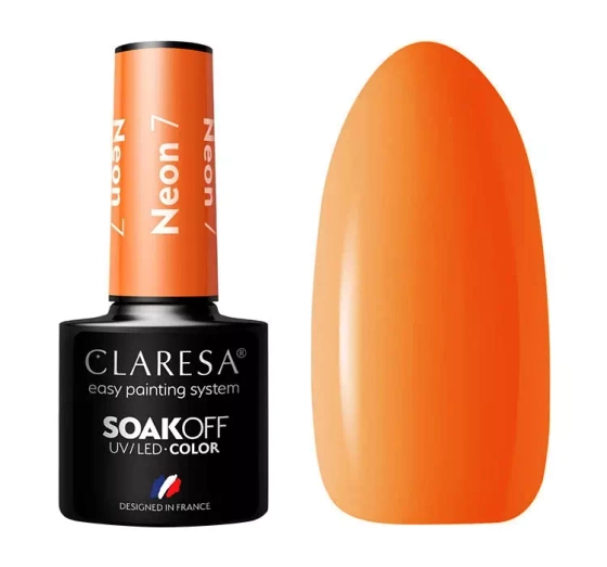 CLARESA SOAK OFF HYBRIDLACK NEON 7 5ML