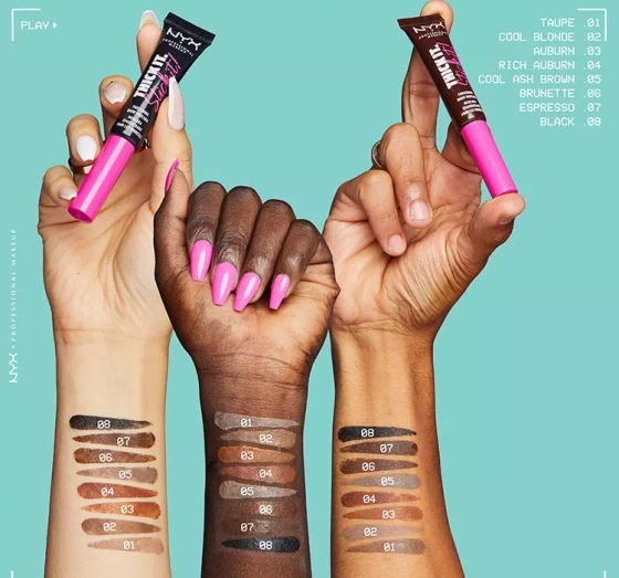 Kliknij na zdjęcie, aby je powiększyć NYX PROFESSIONAL MAKEUP THICK IT STICK IT BROW MASCARA 05 COOL ASH BROWN 7ML