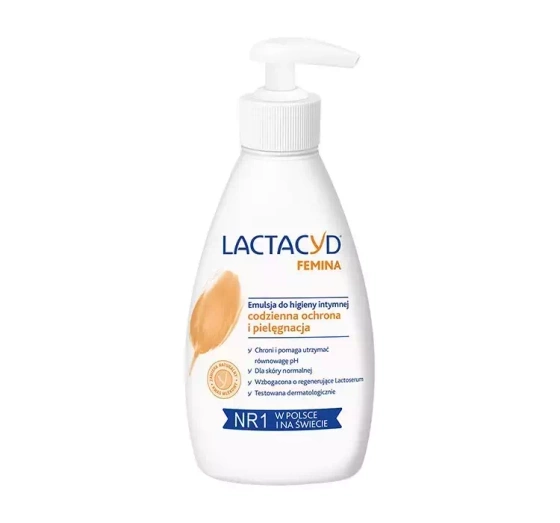 LACTACYD FEMINA EMULSION FÜR DIE TÄGLICHE INTIMHYGIENE MIT PUMPE 200ML