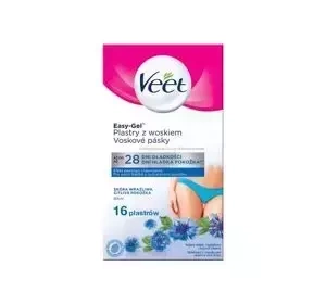 VEET EASY-GEL WACHSSTREIFEN ZUR BIKINI-HAARENTFERNUNG 16 STÜCK