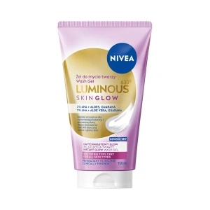 NIVEA Luminous630 Skin Glow Aufhellendes Gesichtsreinigungsgel 2% AHA, Aloe und Guarana 150 ml
