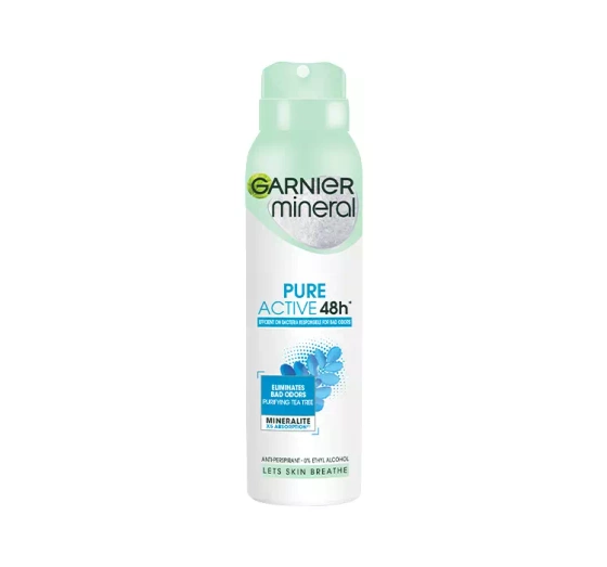 GARNIER MINERAL PURE ACTIVE 48H ANTITRANSPIRANT SPRAY FÜR FRAUEN 150ML