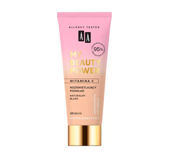 Kliknij na zdjęcie, aby je powiększyć AA MY BEAUTY POWER ERHELLENDE GRUNDIERUNG 03 BEIGE 30ML